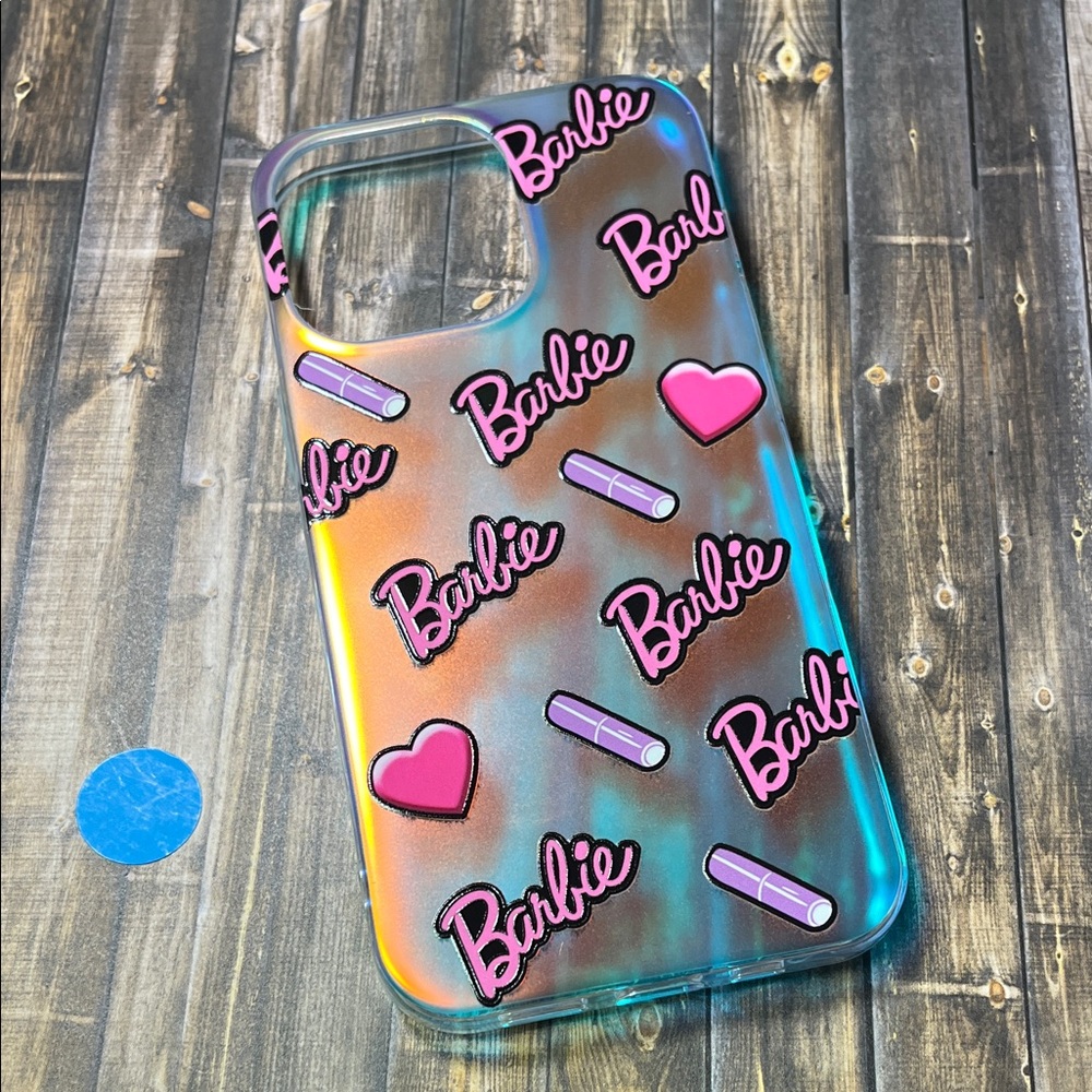 5for$10 Barbie Pink Glossy Blue Holographic Shine iPhone 13 Pro Phone Case